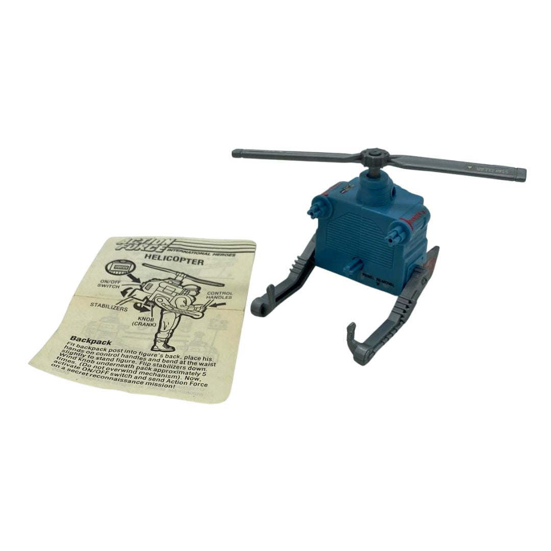 GI Joe, Action Force Helicopter Action Pack with instructions working 182