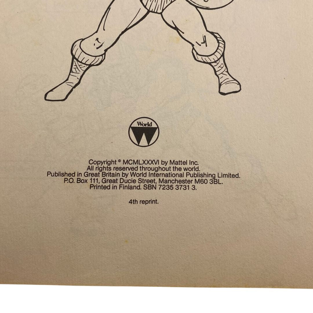 Masters Of The Universe He-Man Activity Book by World vintage
