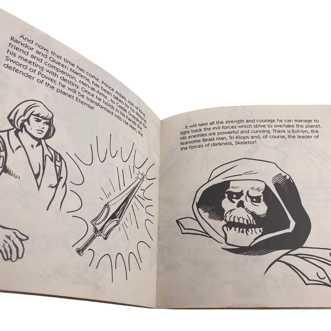 Masters Of The Universe He-Man Kids Stuff book Castle Grayskull 1983 read along