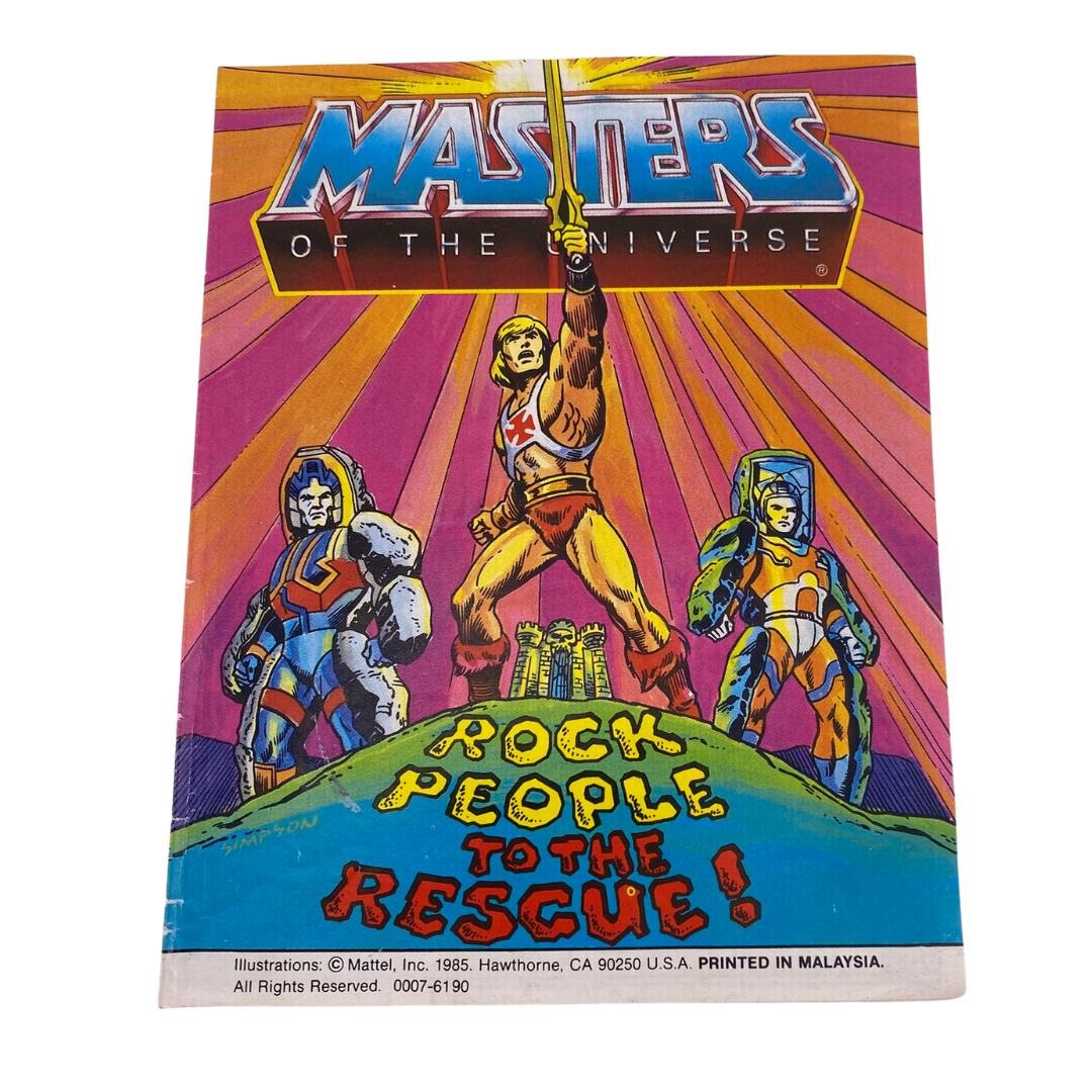 He-Man Masters Of The Universe vintage Rock People To The Rescue MOTU 320