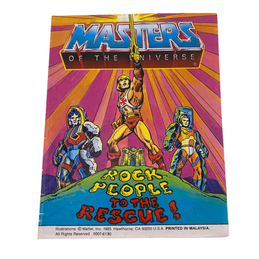 He-Man Masters Of The Universe vintage Rock People To The Rescue MOTU 320