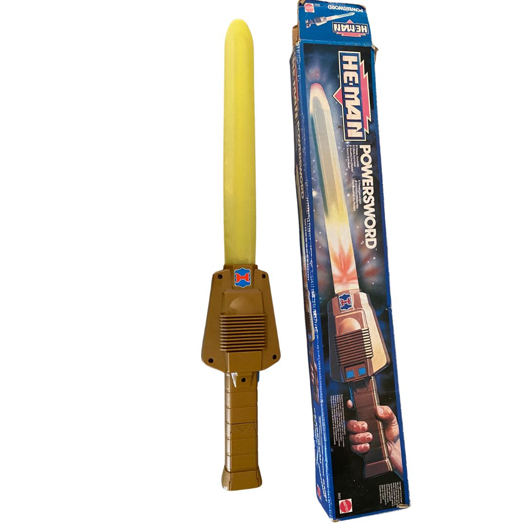 He-Man Masters Of The Universe Power Sword with box working electronics