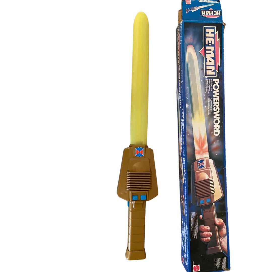 He-Man Masters Of The Universe Power Sword with box working electronics