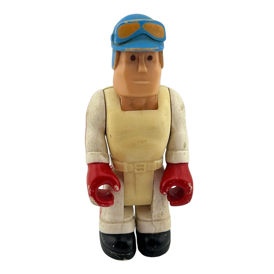 Fisher Price Husky Helpers Race Car Driver 1978 vintage toy figure 45