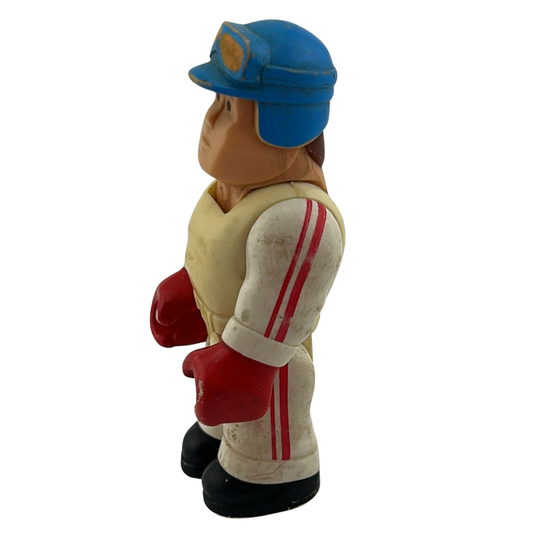 Fisher Price Husky Helpers Race Car Driver 1978 vintage toy figure 45
