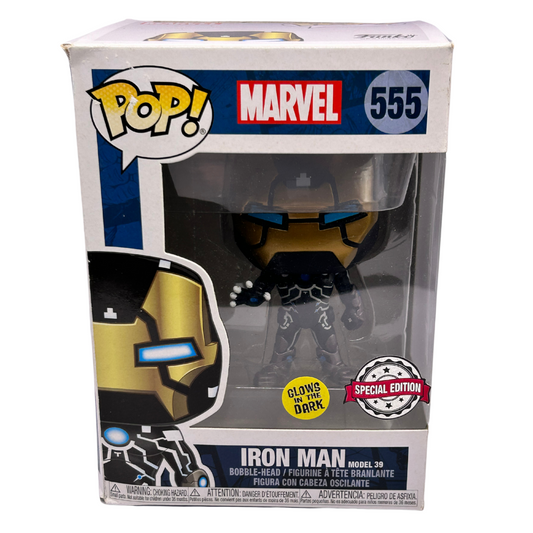 Pop Vinyl Iron man model 39 special edition 555 glow in the dark