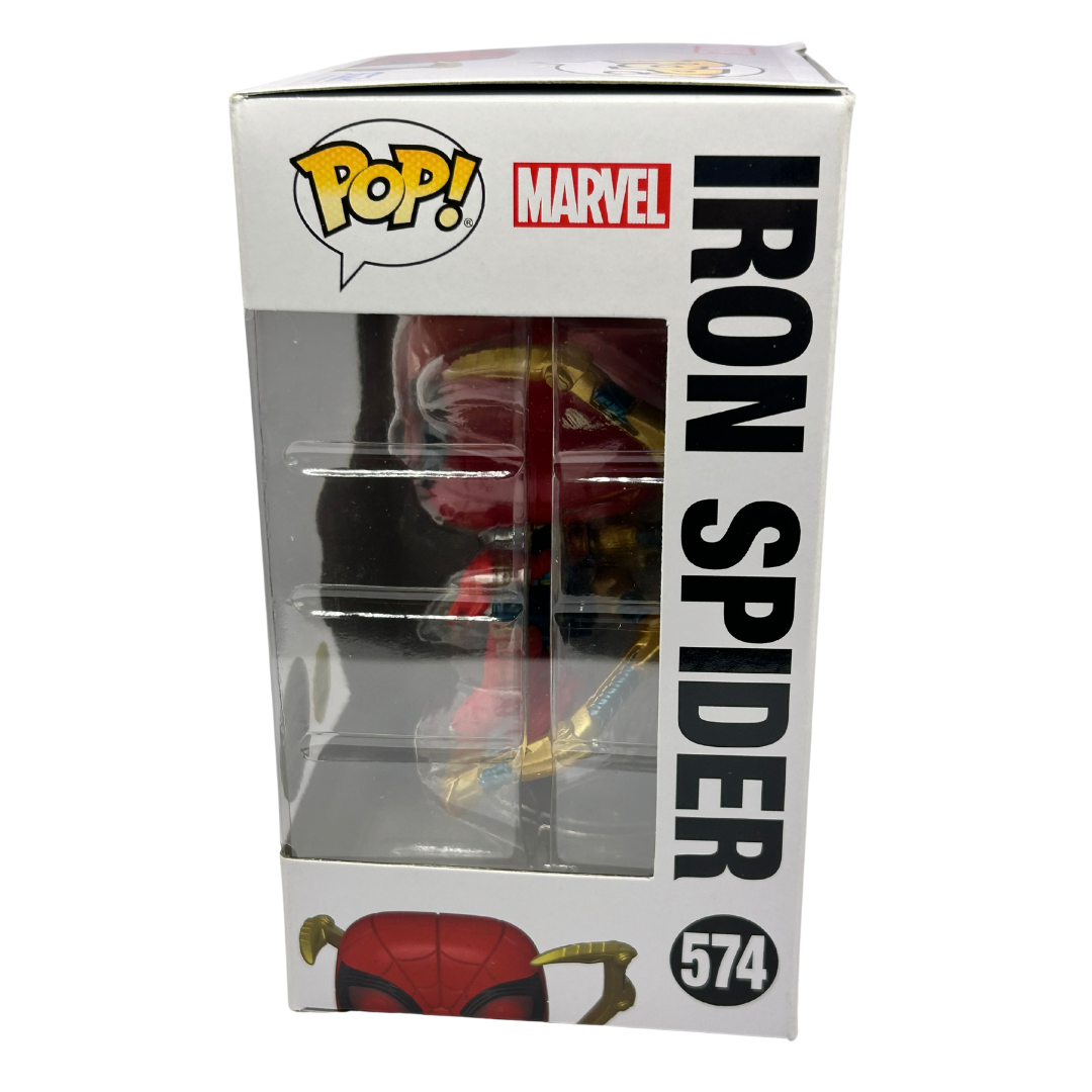 Pop Vinyl Iron Spider  limited edition 574 glows in dark exclusive