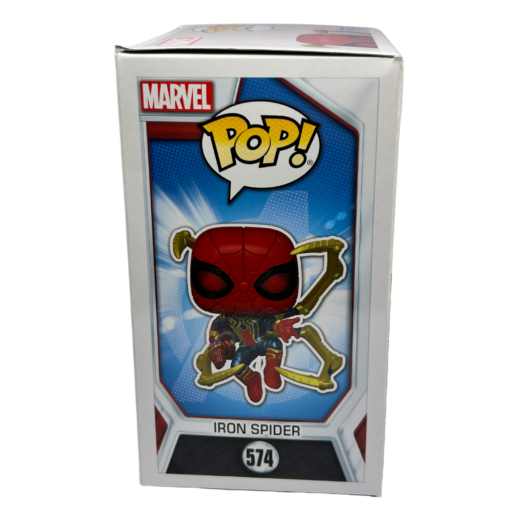 Pop Vinyl Iron Spider  limited edition 574 glows in dark exclusive