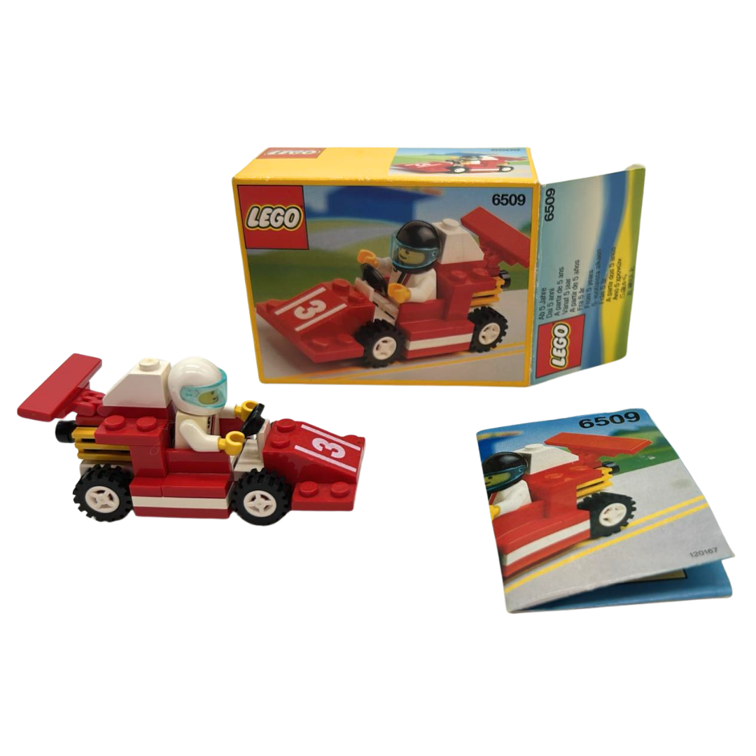 Lego 6509 Red Racer race car 1991 with box and instructions