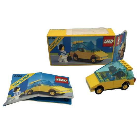 Lego 6530 Sport Coupe city car 1990 with box and instructions