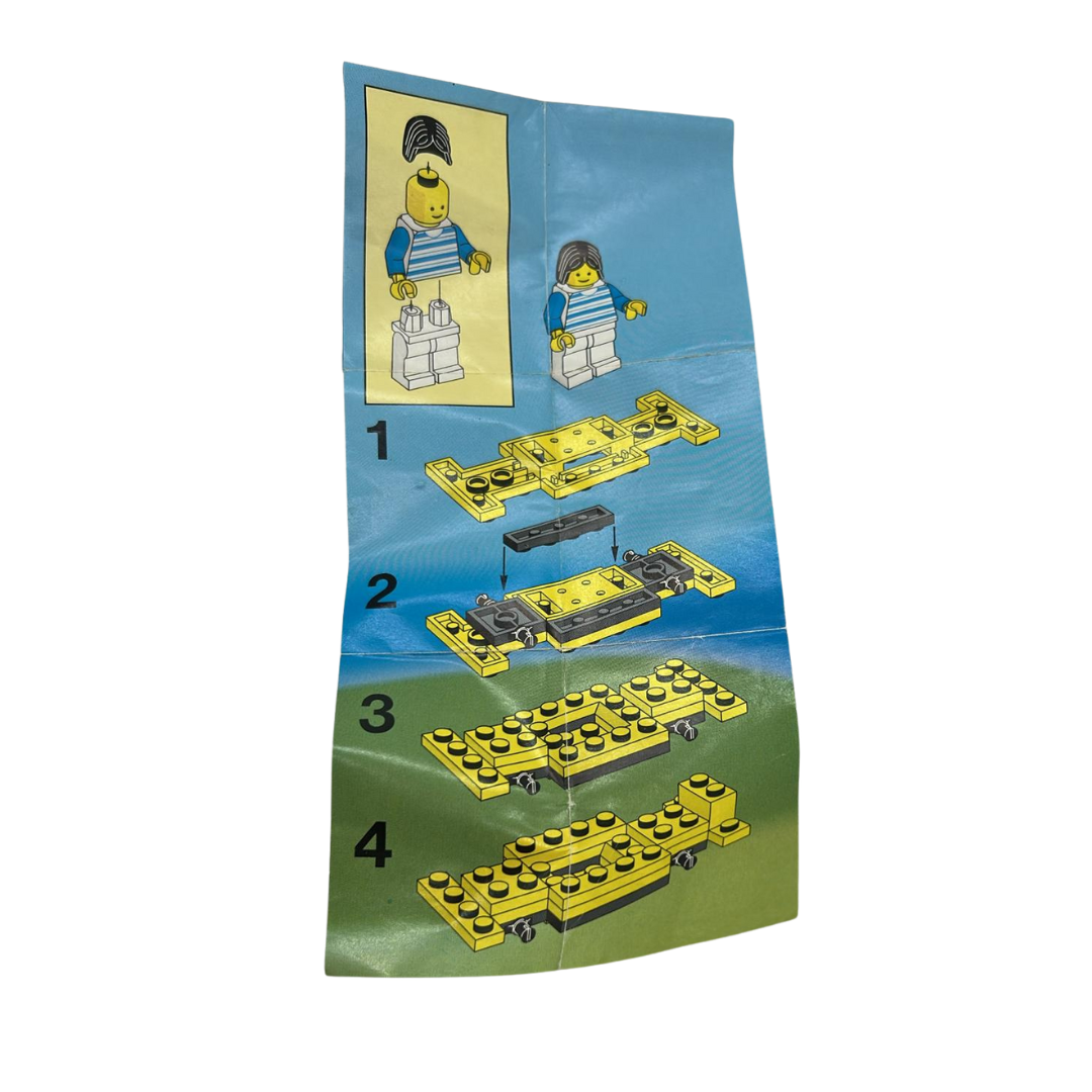 Lego 6530 Sport Coupe city car 1990 with box and instructions