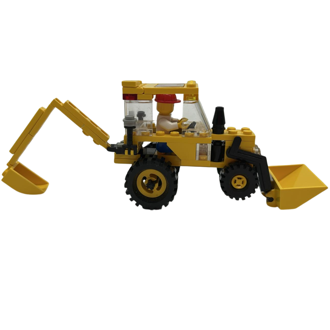 Lego 6662 Backhoe digger 1992 with box near complete