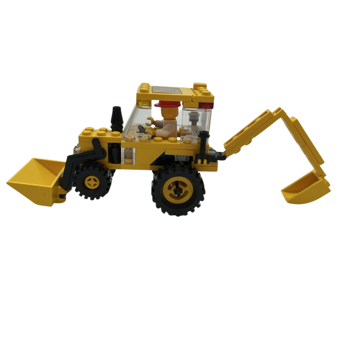 Lego 6662 Backhoe digger 1992 with box near complete