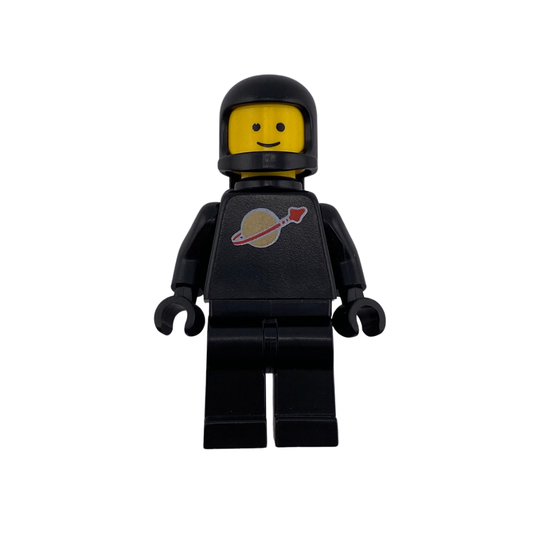 Lego classic black spaceman original 323