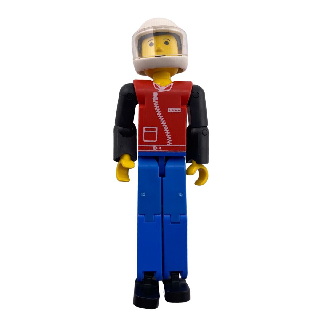 Lego Technic figure with helmet vintage 1980's figure 407