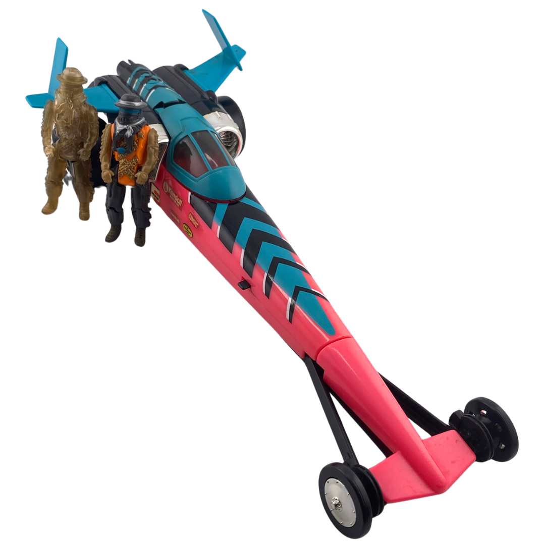 M.A.S.K. Afterburner near complete vehicle, Dusty Hayes & clone with masks 430