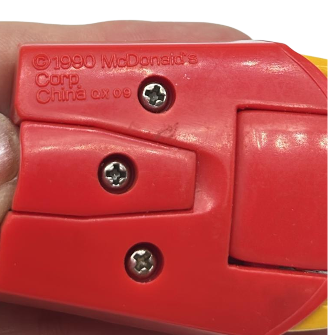 McDonalds Happy Meal Transformer toy dinosaur fries 1990 2483