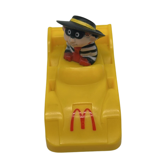 McDonalds Happy Meal Hamburgler 1988 racing car toy 2483