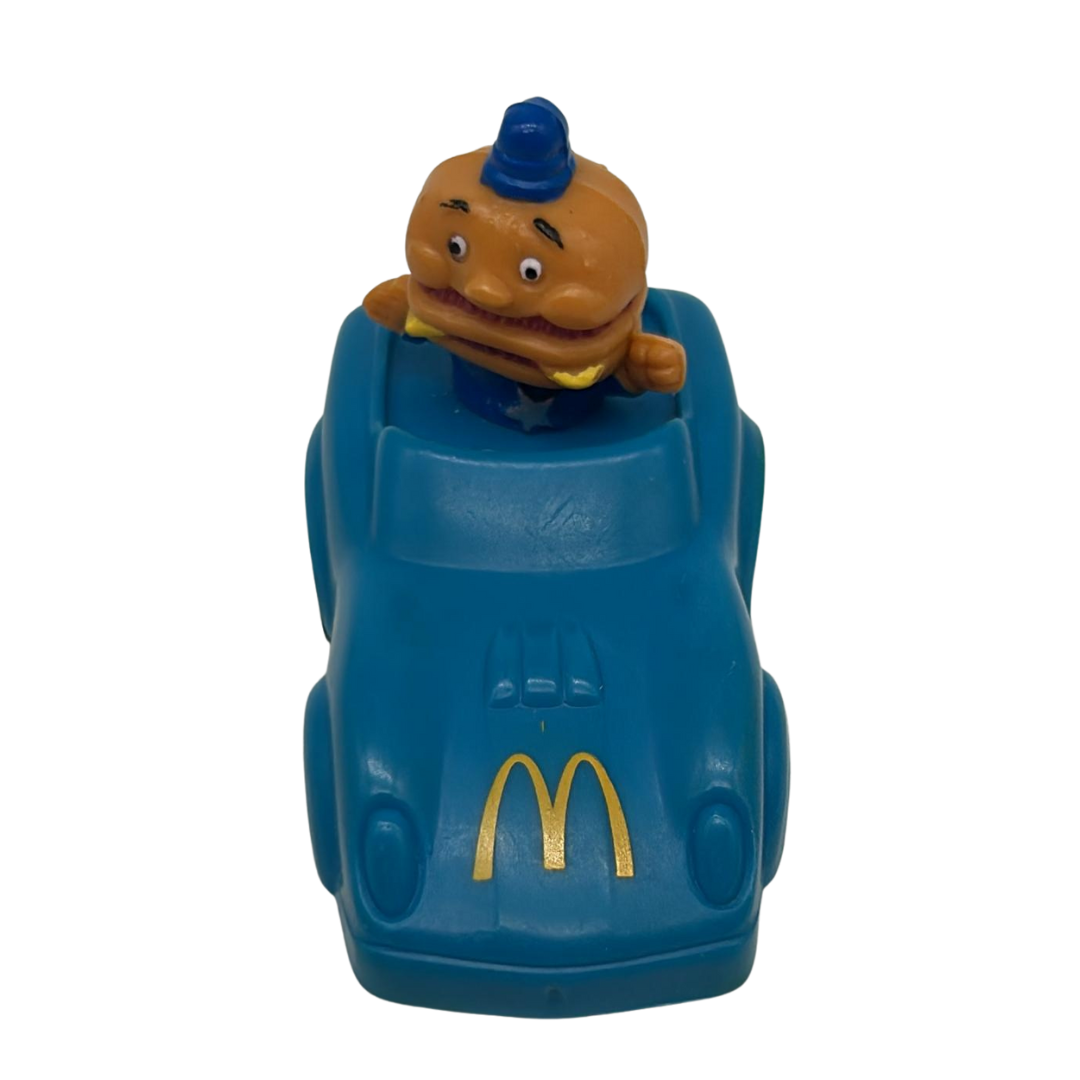 McDonalds Happy Meal Hambugrer 1988 racing car toy 2483