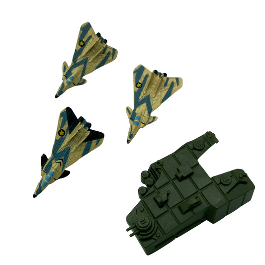 Mega Force Fighter Bombers with Jet Hanger by Kenner complete 45