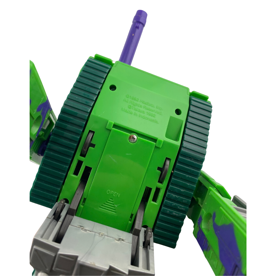 Transformers G2 Megatron green tank action figure not complete 352