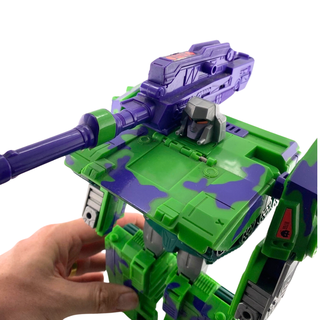 Transformers G2 Megatron green tank action figure not complete 352