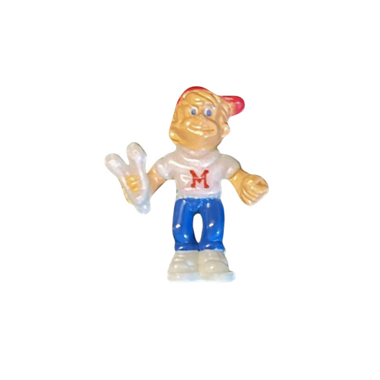 Mighty Max figure red cap and catapult good paint 493