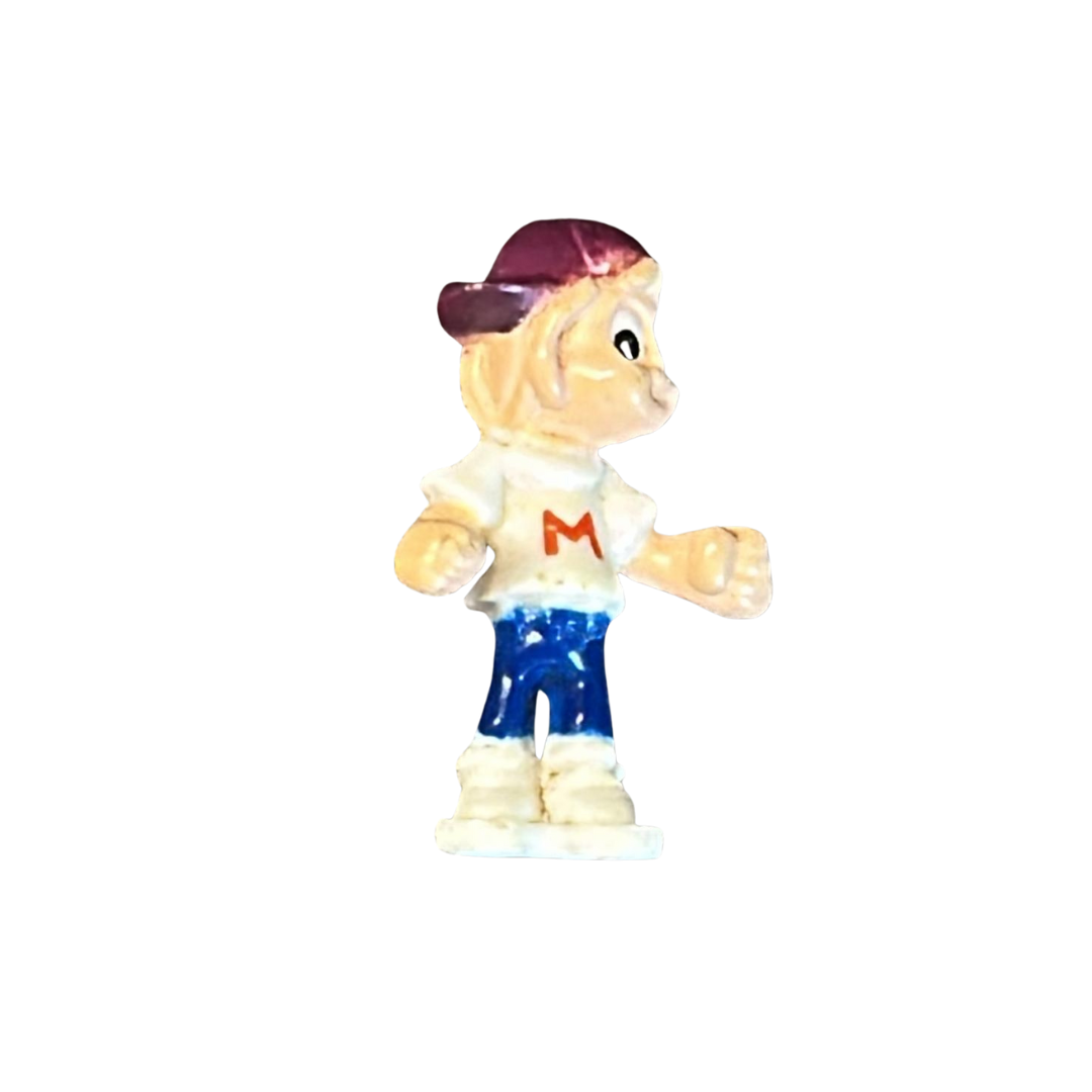 Mighty Max figure green cap empty hands turning left good paint 493