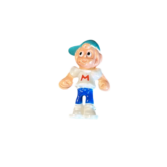 Mighty Max figure purple cap empty hands in fists series one 493