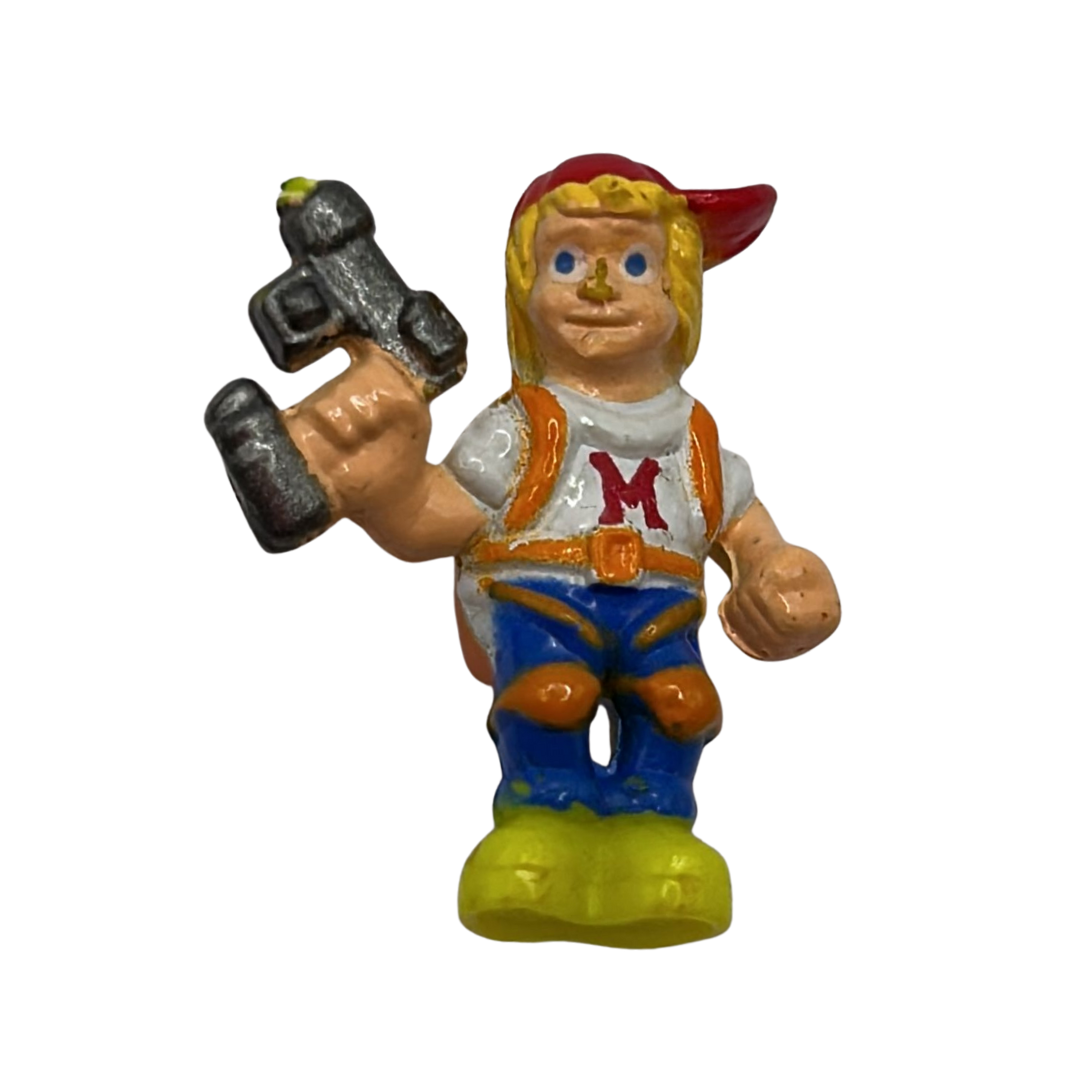 Mighty Max Meltdown Shrunken Head with Max figure damaged gun tip 844