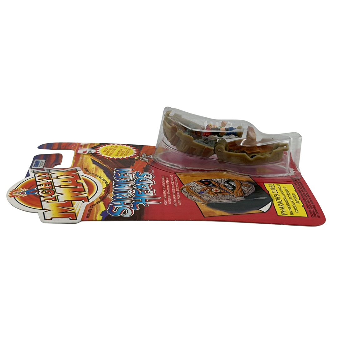 Mighty Max Pharoah's Curse Shrunken Heads MOC on Canadian card Irwin toys