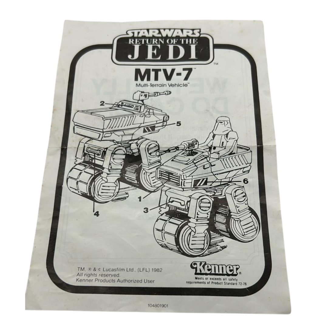 Vintage Star Wars, MTV-7 Mini Rig vehicle instructions 147