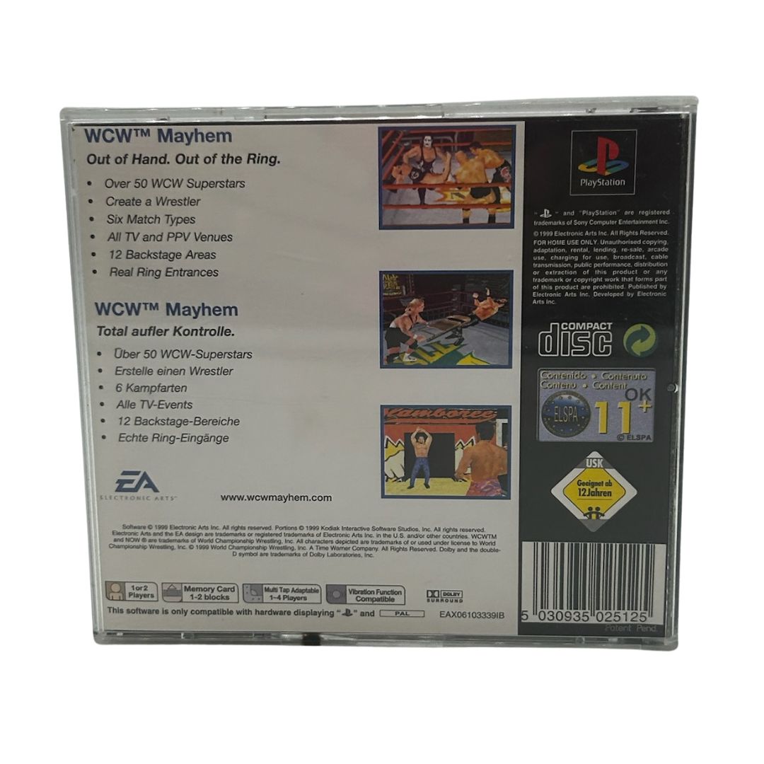 WCW Mayhem Sony PlayStation 1 PAL Complete Edition with Manual