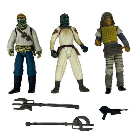 Star Wars POTF Jabbas Skiff Guards Barada, Nikto, Klaatu 749