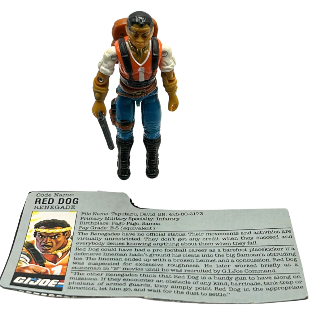 GI Joe,  Action Force Red Dog complete figure & filecard 68