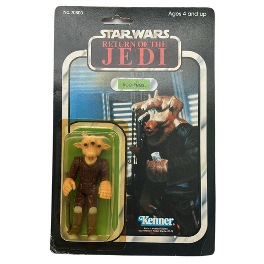 Vintage Star Wars Rees Yees MOC on Japanese card Tsukuda Original