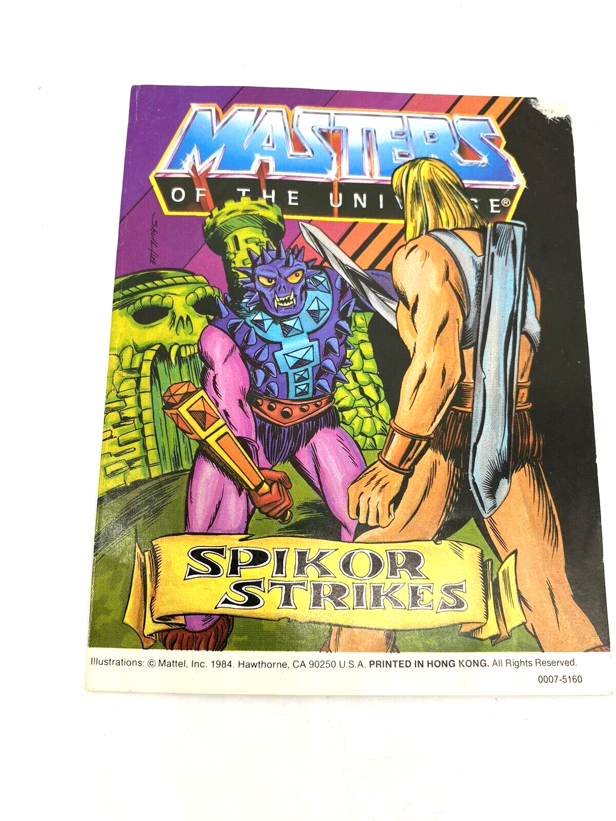 He-Man, Spikor figure complete, comic included  Heman, MOTU,