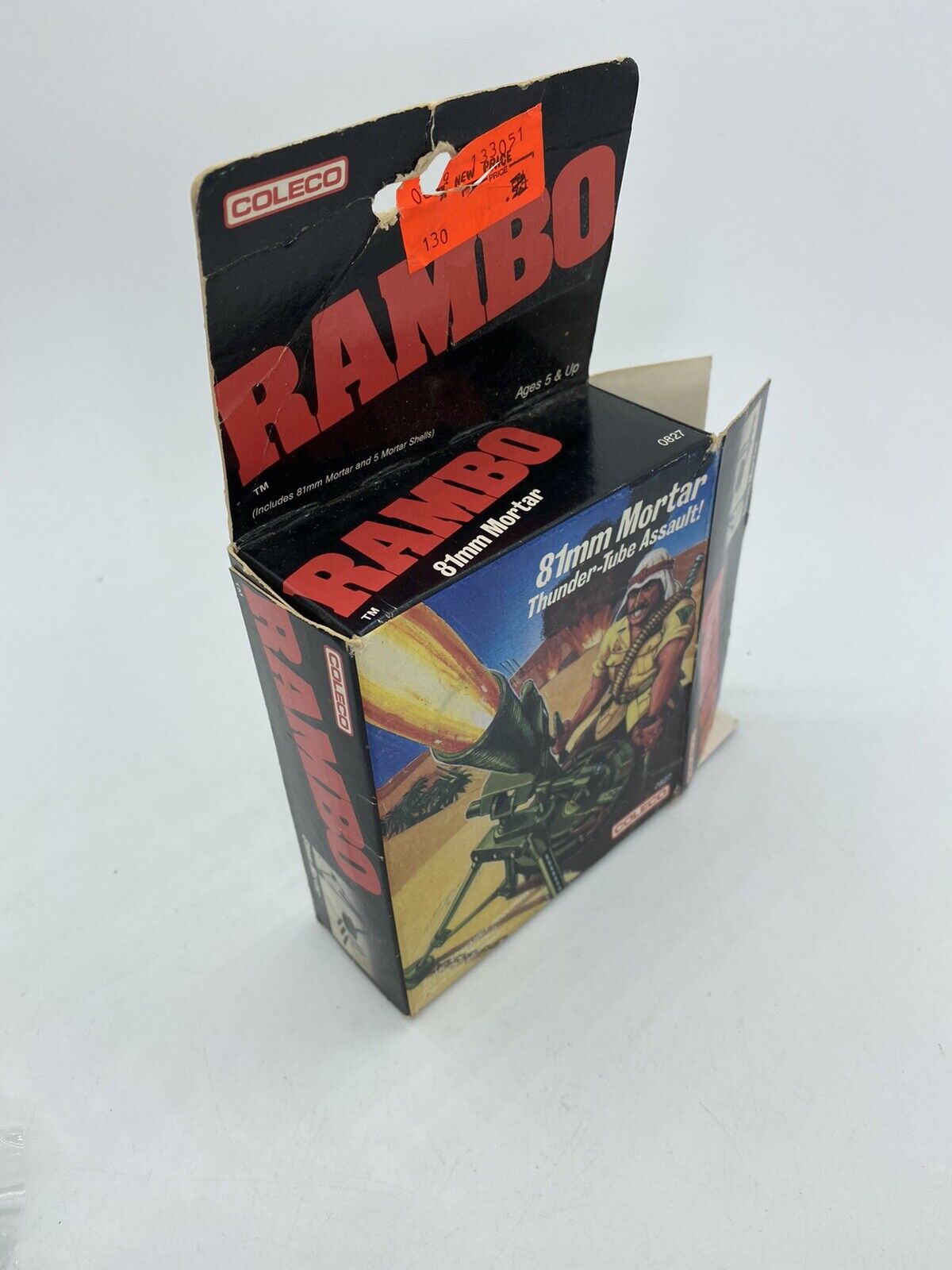 Rambo, 81mm Mortar Thunder Tube Assault with box by Coleco