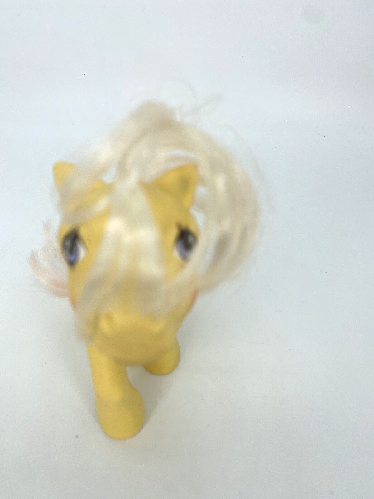 My Little Pony, Kiss curl, yellow, G1  Hasbro 1984, mlp, 1980s, baby