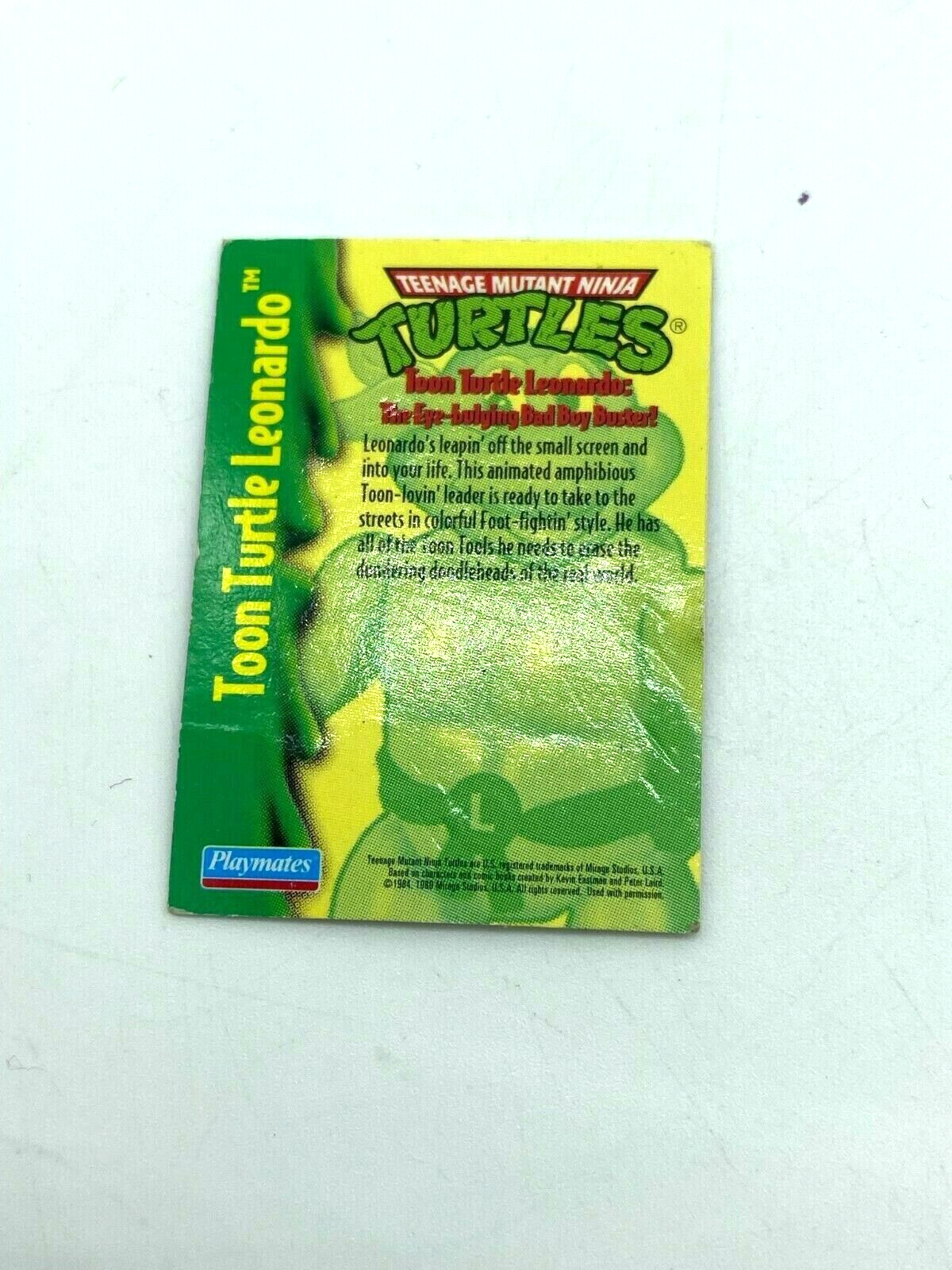 Turtles Toon Leonardo, Leo card part,TMNT Teenage Mutant Hero Turtles,