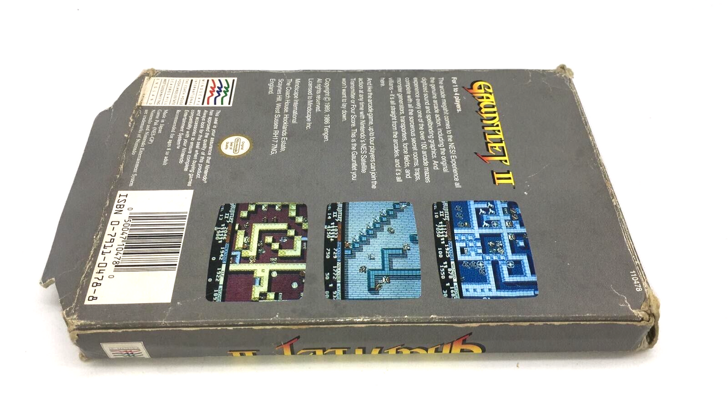 Nintendo NES Gauntlet 2 game with box and instructions