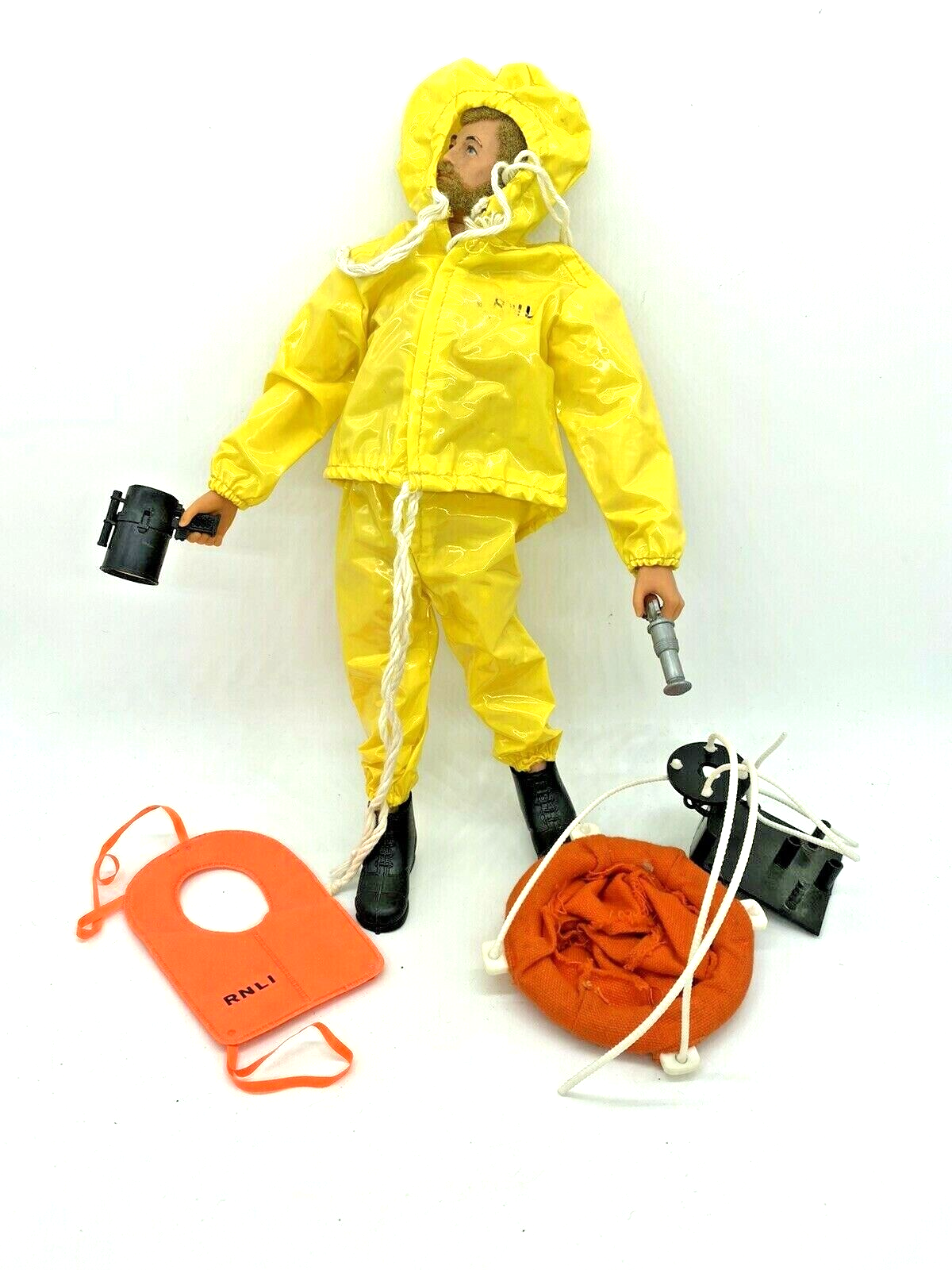 Action Man Palitoy Breaches buoy uniform and parts lot with figure as shown