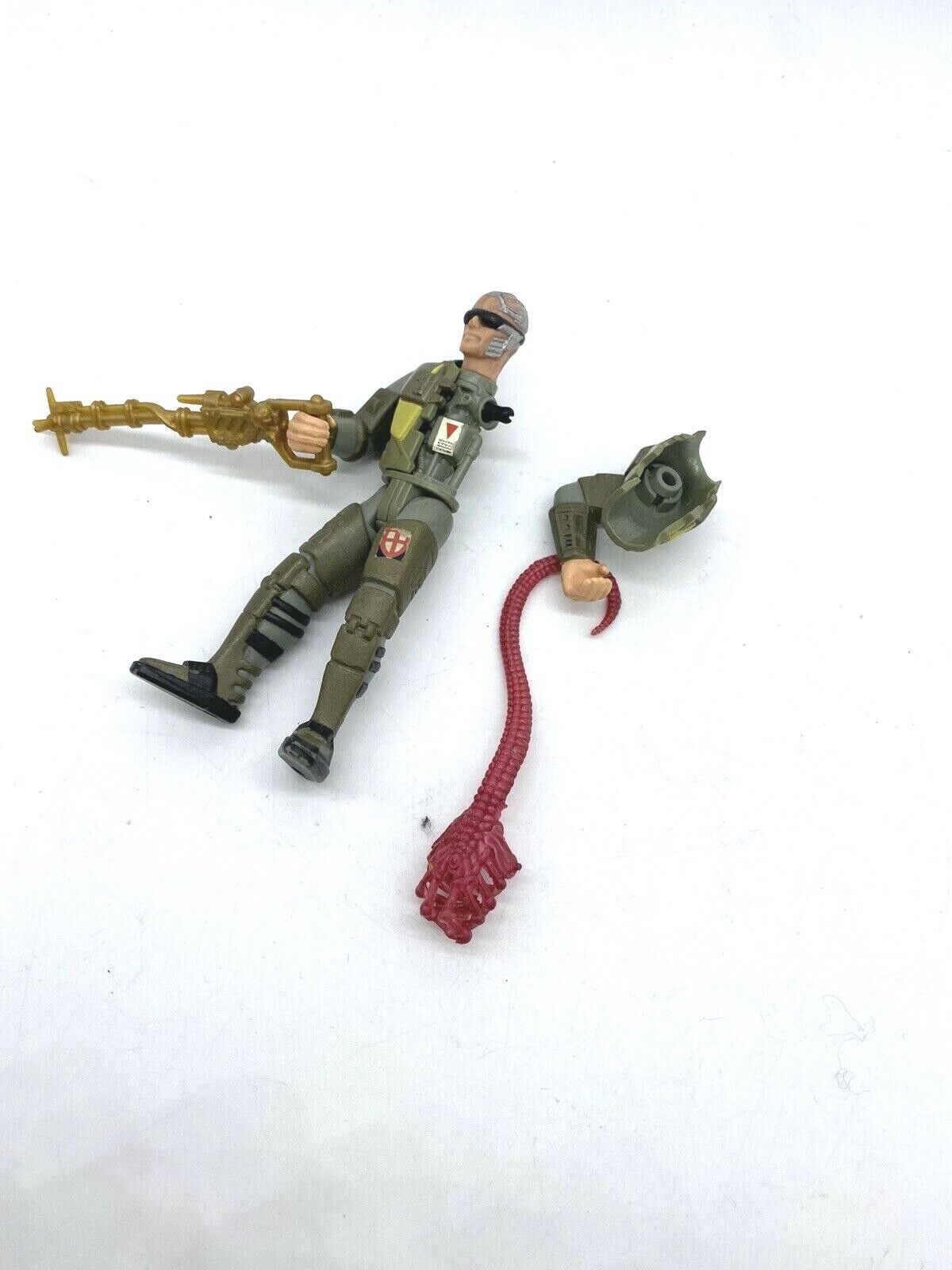 Aliens Bishop figure with gun and alien face hugger