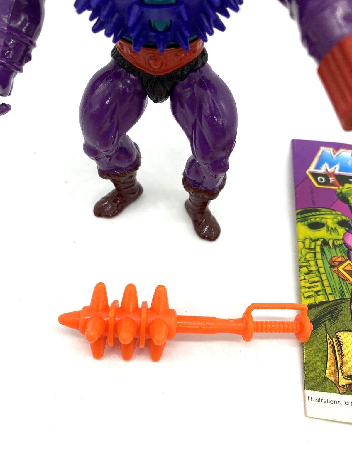 He-Man, Spikor figure complete, comic included  Heman, MOTU,