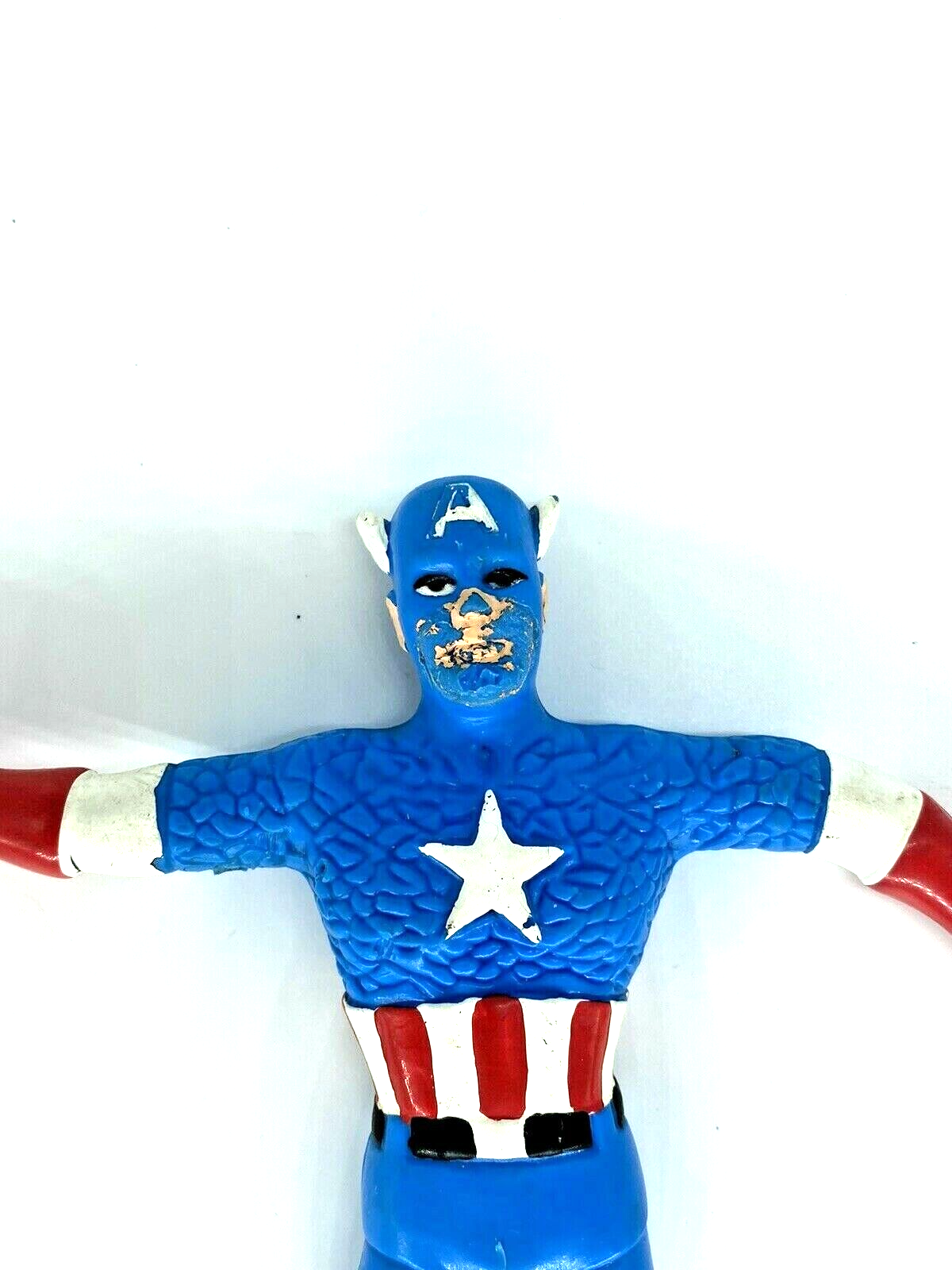 Marvel Secret Wars Captain America bendable figure some wear