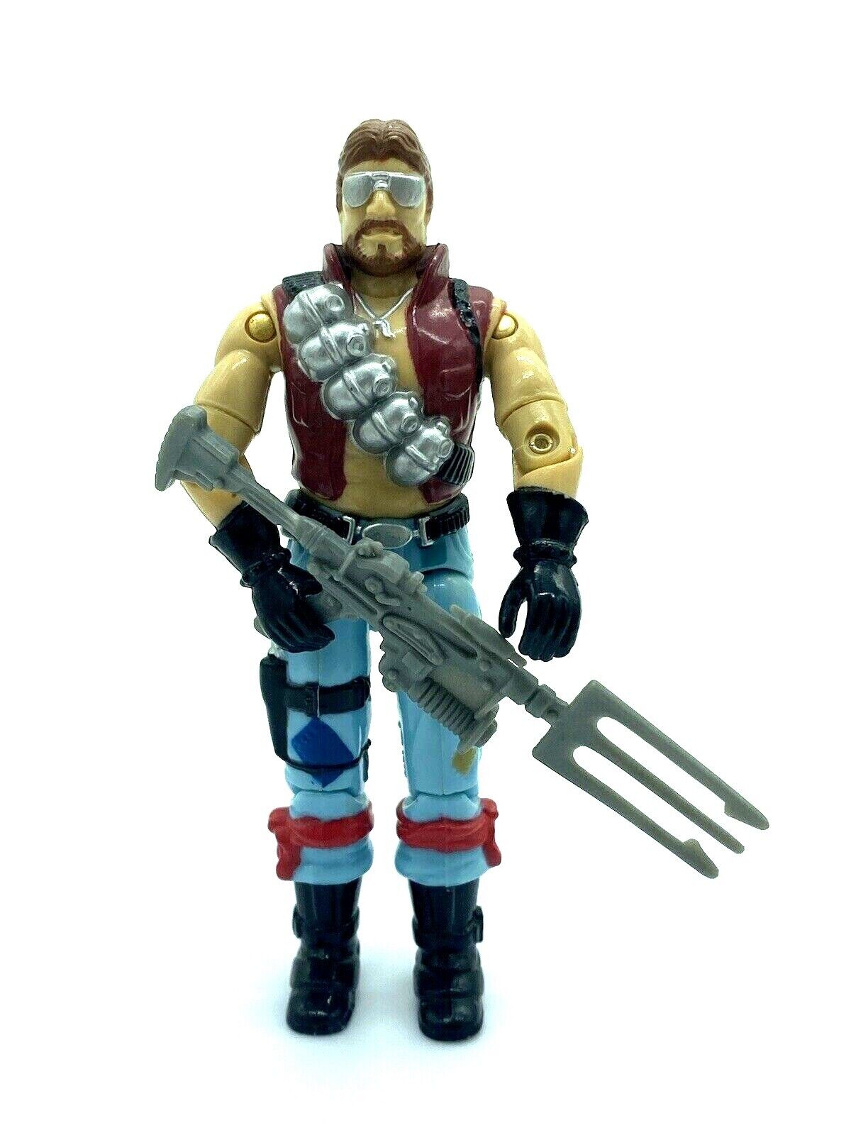 GI Joe, Action Force Monkeywrench Dreadnok complete with filecard but damaged crotch