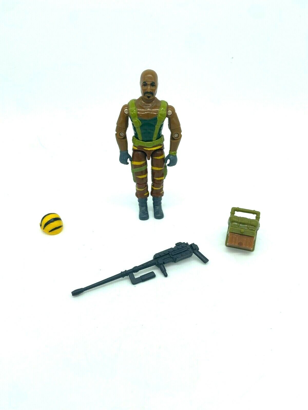 GI Joe, Action Force Tiger Force Roadblock near complete missing gun stand