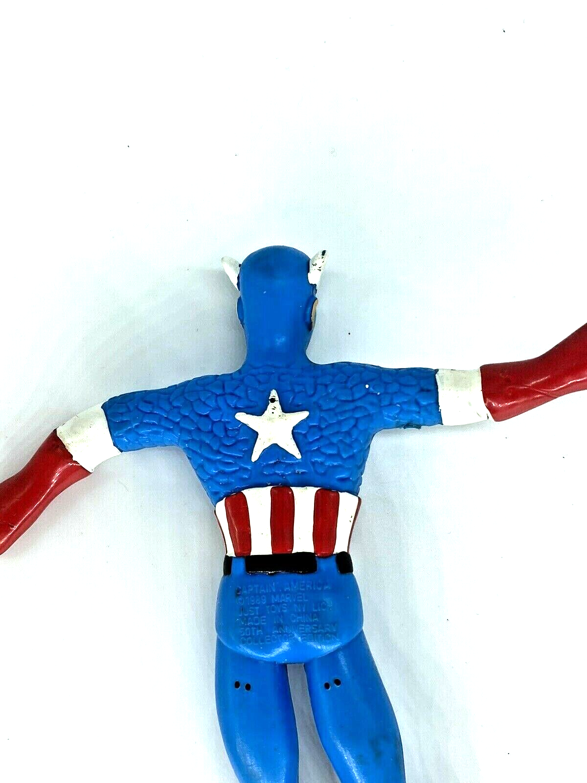 Marvel Secret Wars Captain America bendable figure some wear