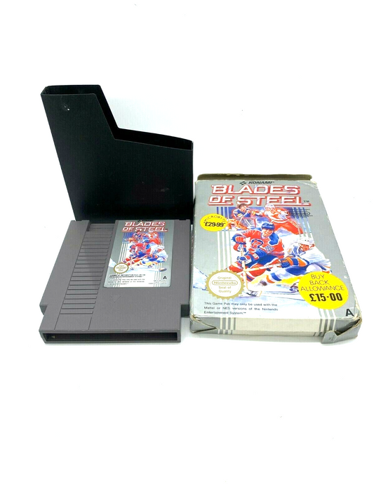 Nintendo NES Blades Of Steel game with box, Ice Hockey game