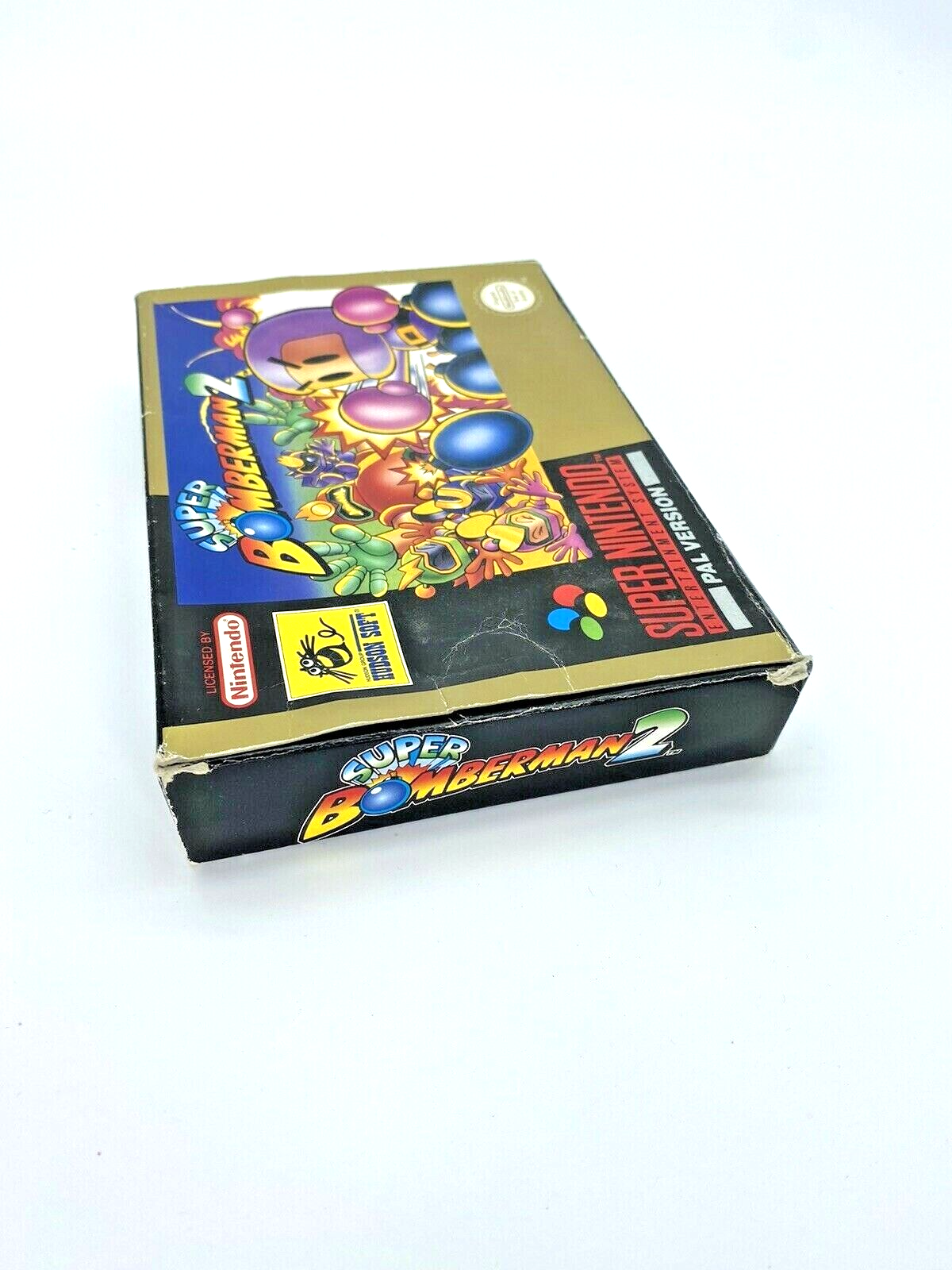 SNES Super Bomberman 2, Super Nintendo PAL version, box and instructions